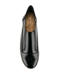 Мужские черные кожаные низкие кеды от Rombaut