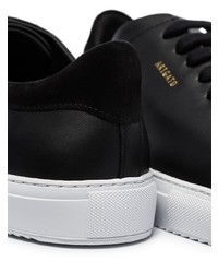 Мужские черные кожаные низкие кеды от Axel Arigato