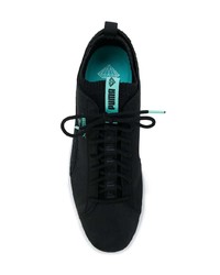 Женские черные кожаные низкие кеды от Puma