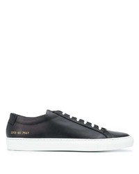 Мужские черные кожаные низкие кеды от Common Projects