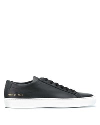 Мужские черные кожаные низкие кеды от Common Projects