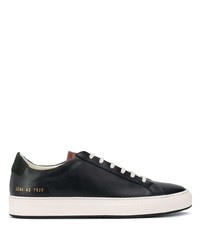 Мужские черные кожаные низкие кеды от Common Projects