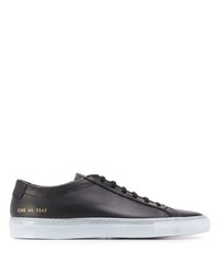 Мужские черные кожаные низкие кеды от Common Projects