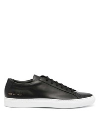 Мужские черные кожаные низкие кеды от Common Projects