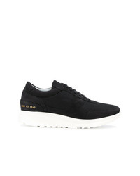 Мужские черные кожаные низкие кеды от Common Projects