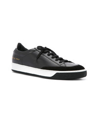 Мужские черные кожаные низкие кеды от Common Projects