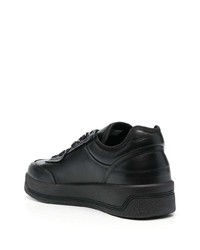 Мужские черные кожаные низкие кеды от Oamc