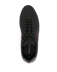 Мужские черные кожаные низкие кеды от Filling Pieces