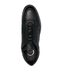 Мужские черные кожаные низкие кеды от Casadei