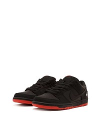 Мужские черные кожаные низкие кеды от Nike