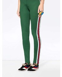 Женские черные кожаные низкие кеды от Gucci