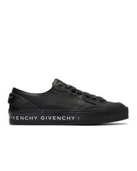 Мужские черные кожаные низкие кеды от Givenchy