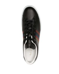 Мужские черные кожаные низкие кеды от Paul Smith
