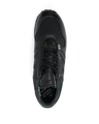 Мужские черные кожаные низкие кеды от adidas