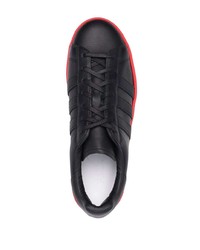 Мужские черные кожаные низкие кеды от Y-3