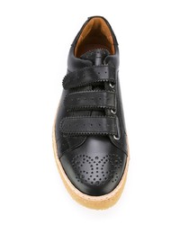 Мужские черные кожаные низкие кеды от Weber Hodel Feder