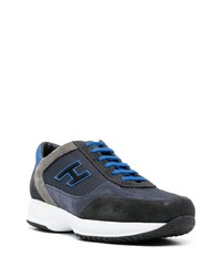 Мужские черные кожаные низкие кеды от Hogan