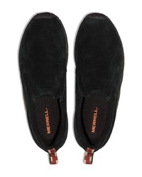 Мужские черные кожаные низкие кеды от Merrell