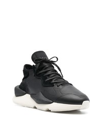 Мужские черные кожаные низкие кеды от Y-3