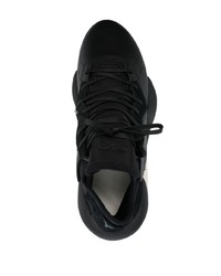 Мужские черные кожаные низкие кеды от Y-3