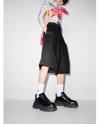 Мужские черные кожаные низкие кеды от Eytys