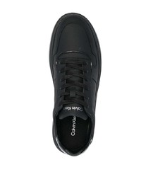 Мужские черные кожаные низкие кеды от Calvin Klein