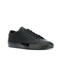 Мужские черные кожаные низкие кеды от Common Projects