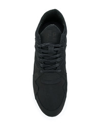 Мужские черные кожаные низкие кеды от Filling Pieces