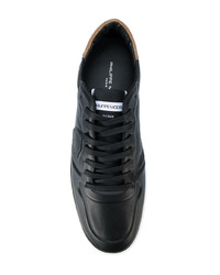 Мужские черные кожаные низкие кеды от Philippe Model