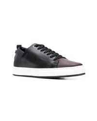 Мужские черные кожаные низкие кеды от Alexander Smith