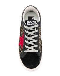 Женские черные кожаные низкие кеды от Golden Goose Deluxe Brand