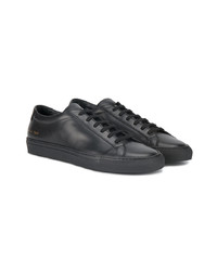 Мужские черные кожаные низкие кеды от Common Projects