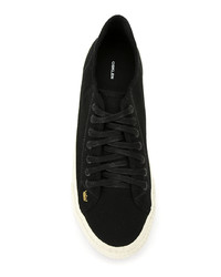 Мужские черные кожаные низкие кеды от OSKLEN