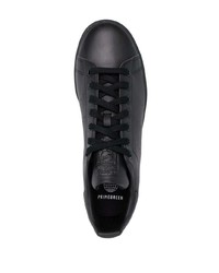 Мужские черные кожаные низкие кеды от adidas