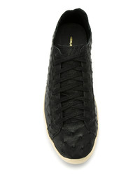 Мужские черные кожаные низкие кеды от OSKLEN