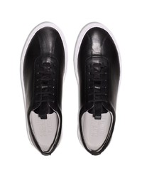 Мужские черные кожаные низкие кеды от Grenson