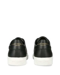 Мужские черные кожаные низкие кеды от Kurt Geiger London
