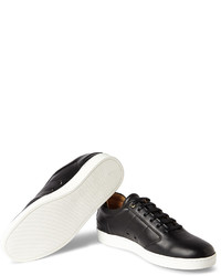 Мужские черные кожаные низкие кеды от WANT Les Essentiels