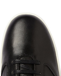 Мужские черные кожаные низкие кеды от WANT Les Essentiels