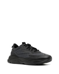 Мужские черные кожаные низкие кеды от Hugo