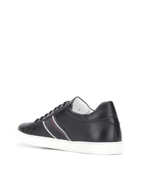 Мужские черные кожаные низкие кеды от Corneliani