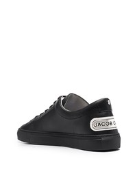 Мужские черные кожаные низкие кеды от Jacob Cohen