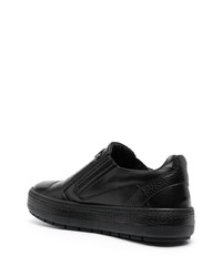 Мужские черные кожаные низкие кеды от Baldinini