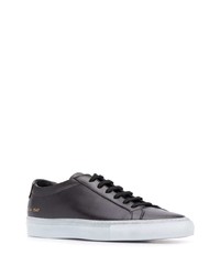 Мужские черные кожаные низкие кеды от Common Projects