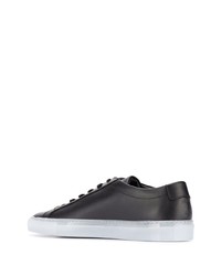 Мужские черные кожаные низкие кеды от Common Projects