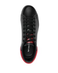 Мужские черные кожаные низкие кеды от Raf Simons