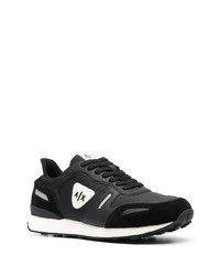 Мужские черные кожаные низкие кеды от Armani Exchange