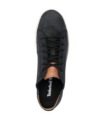 Мужские черные кожаные низкие кеды от Timberland