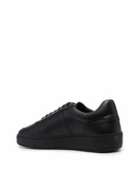 Мужские черные кожаные низкие кеды от Sandro Paris