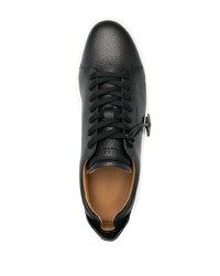 Мужские черные кожаные низкие кеды от Buscemi